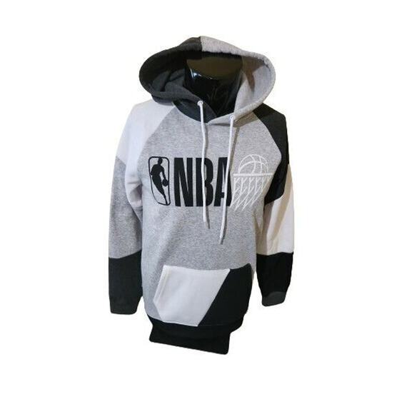 NBA Other - NBA Basketball Hoodie Sweatshirt Mens Medium Black White Pull Over